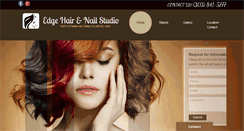 Desktop Screenshot of edgehairstudios.com